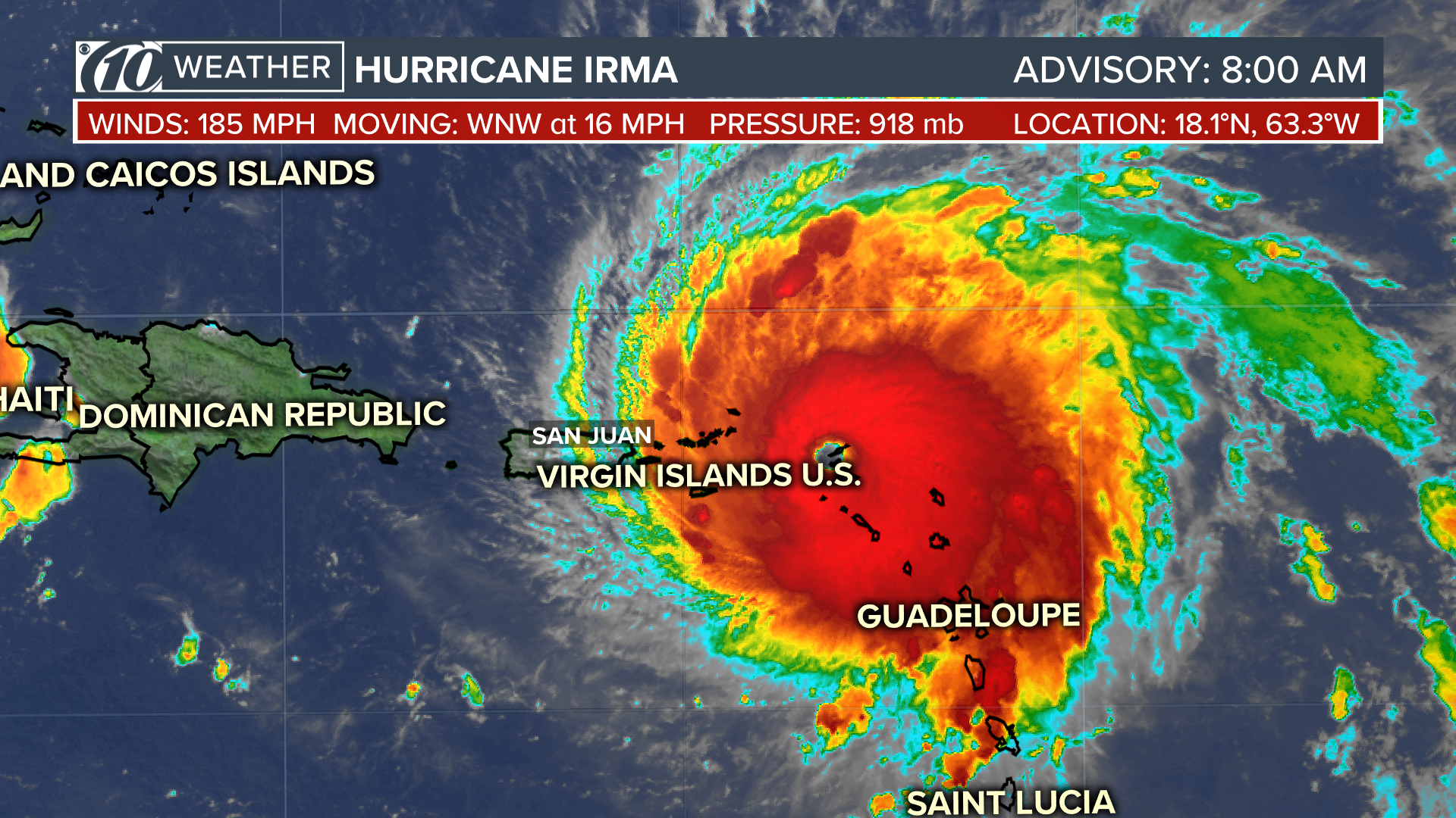 Hurricane Irma: Current forecast track, spaghetti models and satellite ...